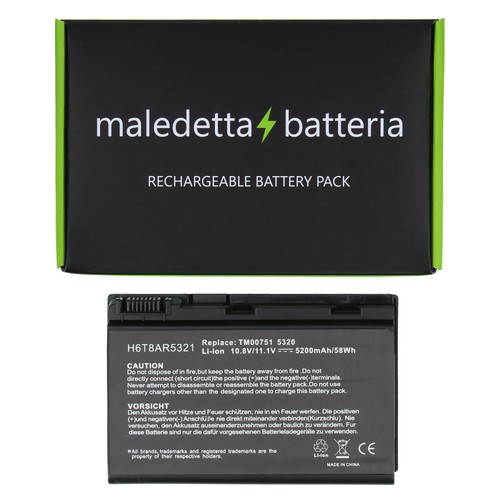 Batteria nera per acer extensa - batteria,