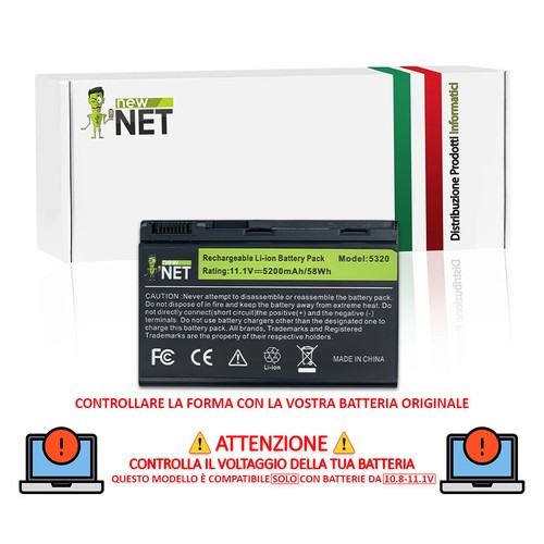 Batteria compatibile con acer - batteria,